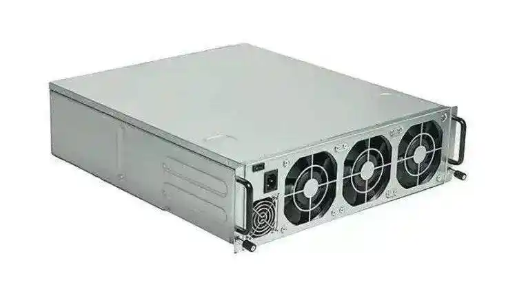 A sleek mining rig in action, showcasing the hardware that powers crypto mining operations