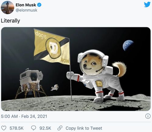 A dynamic depiction of Dogecoin mining rigs in action, symbolizing the fun and volatility of this cryptocurrency